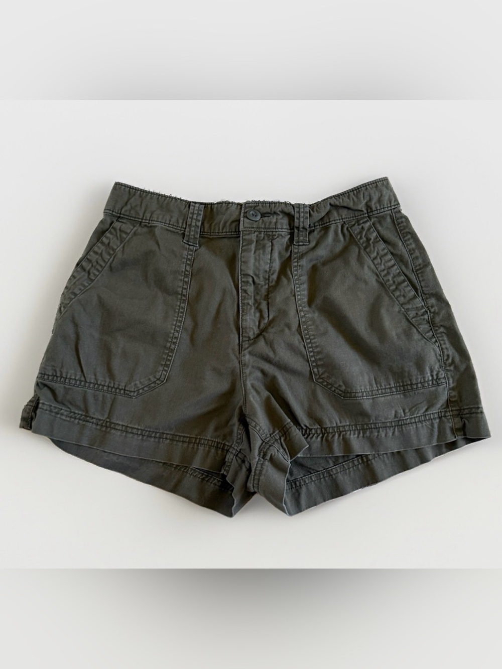 Old Navy High-Rise OG Chino Shorts Bundle | Size Medium | Brown & Olive - Picture 4 of 9